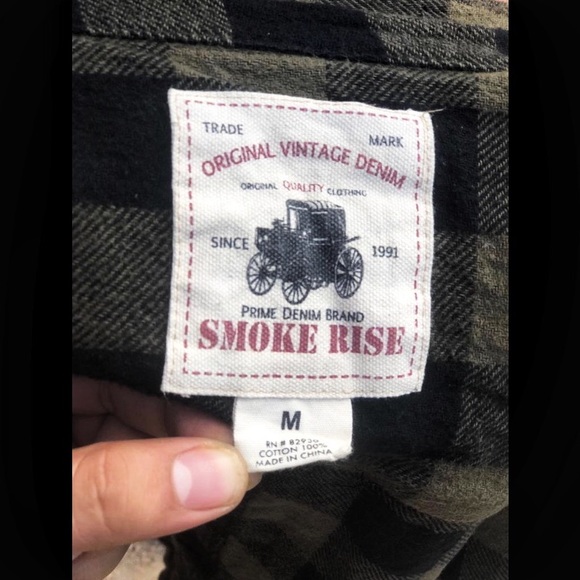 [Smoke Rise] Plade (Green) Button Down Shirt - Picture 7 of 7